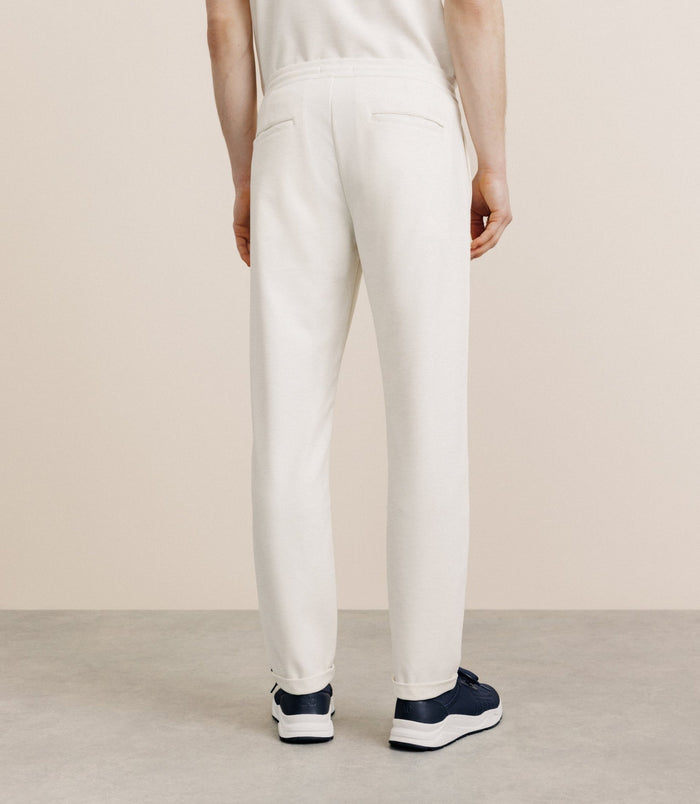 Izac Pantalon élastiqué écru