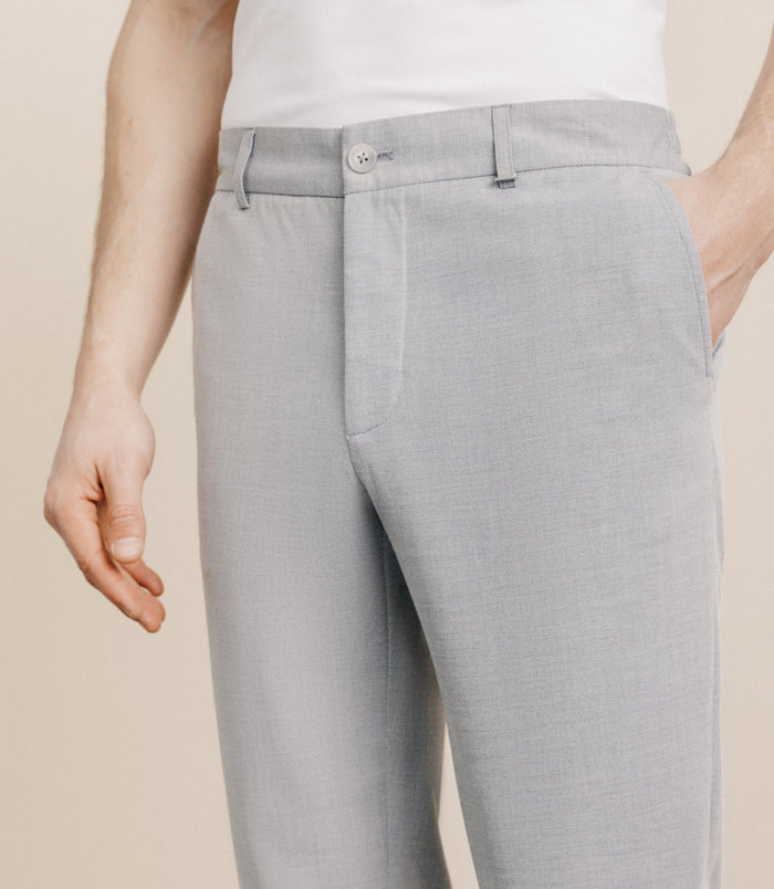 Izac Pantalon élastiqué Gris
