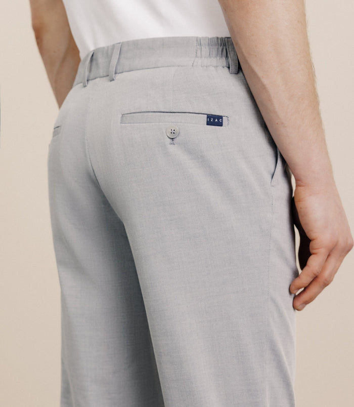Izac Pantalon élastiqué Gris