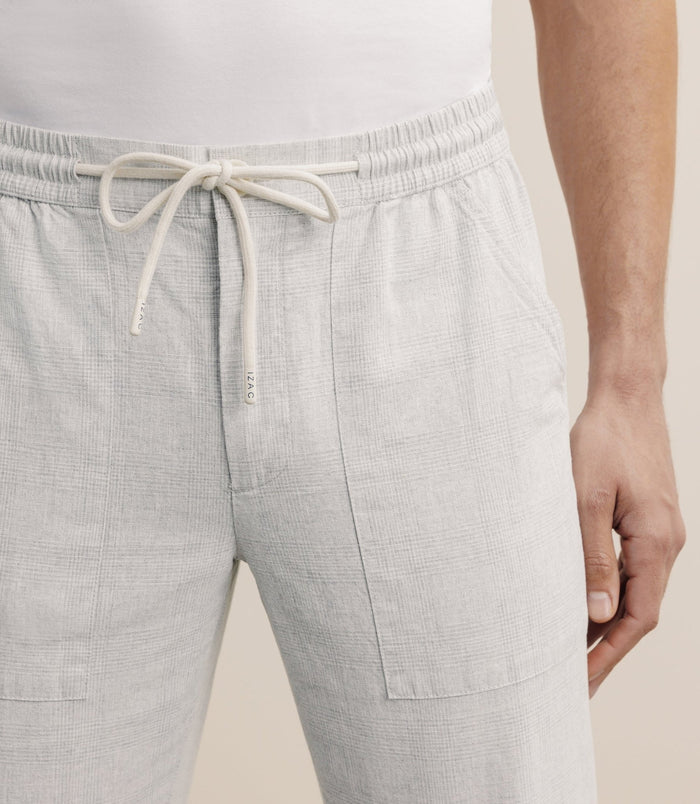 Izac Pantalon élastiqué Gris