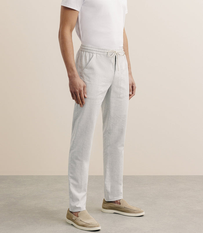 izac Pantalon élastiqué gris