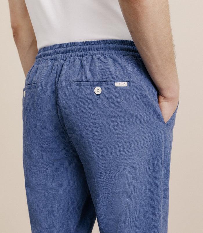 Izac Pantalon élastiqué Indigo