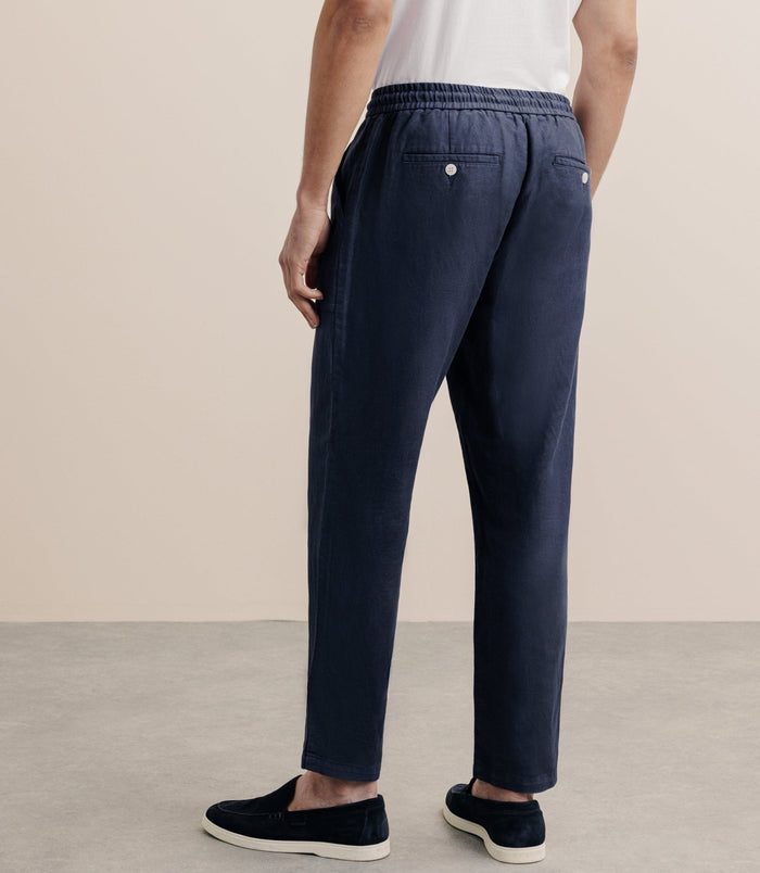 Izac Pantalon élastiqué Marine