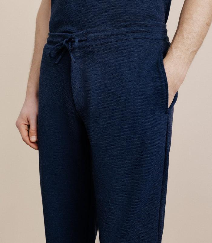 Izac Pantalon élastiqué Marine