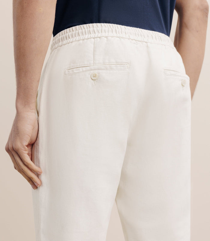 Izac Pantalon élastiqué Naturel