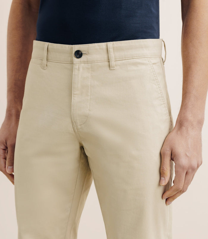 Izac Pantalon En Coton Beige
