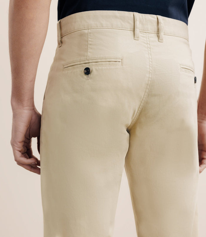 Izac Pantalon En Coton Beige