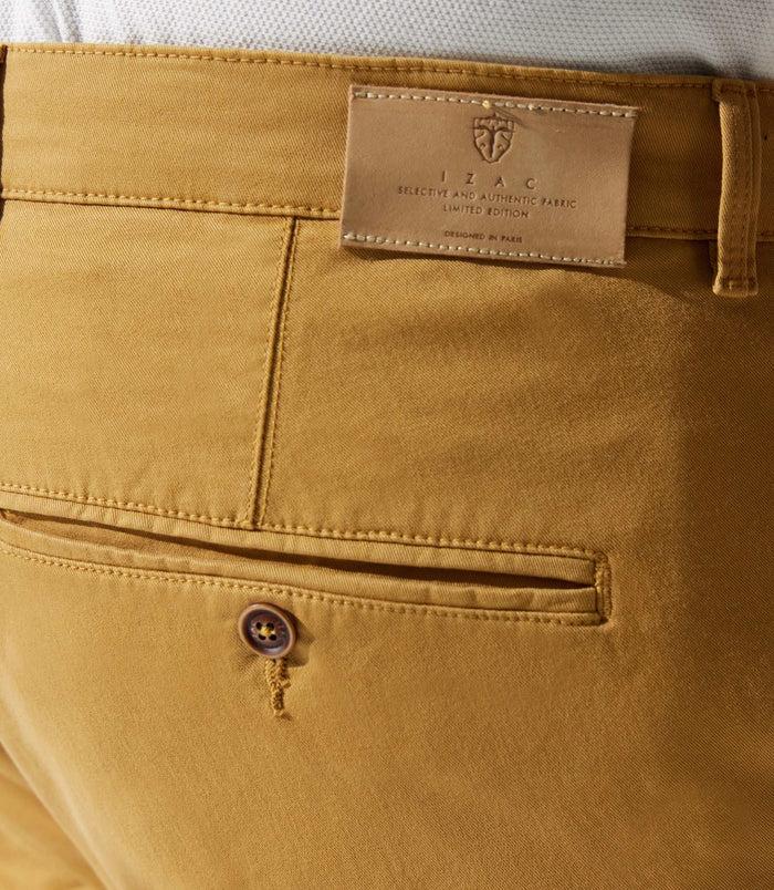 Izac Pantalon En Coton Stretch Camel PACHELORBT