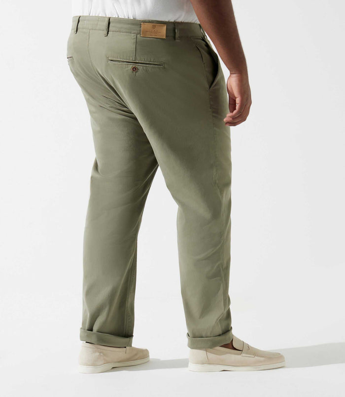 Izac Pantalon En Coton Stretch Kaki PACHELORBT
