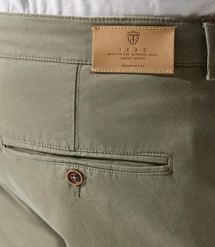 Izac Pantalon En Coton Stretch Kaki PACHELORBT