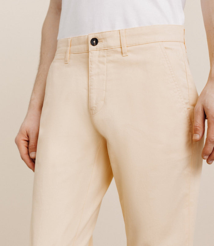 Izac Pantalon En Coton Stretch Pêche