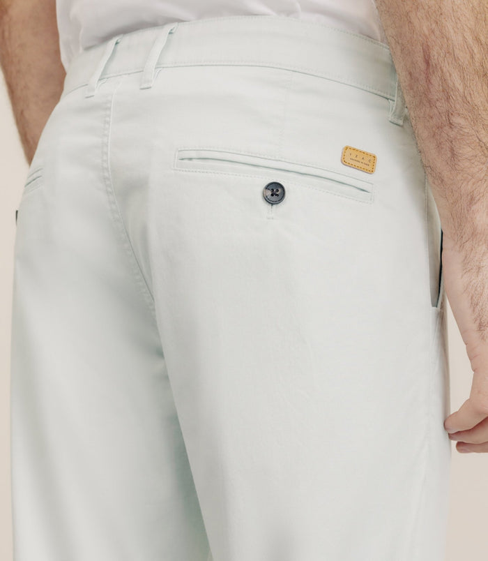 Izac Pantalon En Coton Stretch Vert