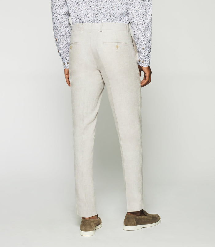 Izac Pantalon En Lin Parme BCELESTE