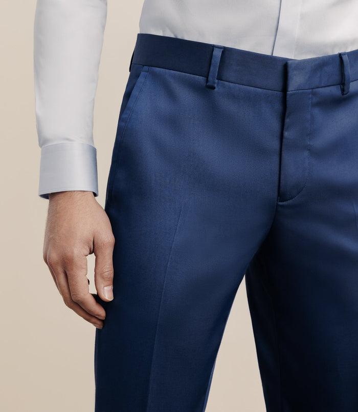 Izac Pantalon En Tissu Technique Bleu