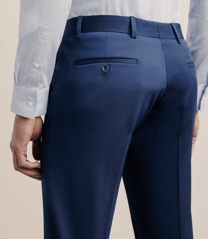 Izac Pantalon En Tissu Technique Bleu