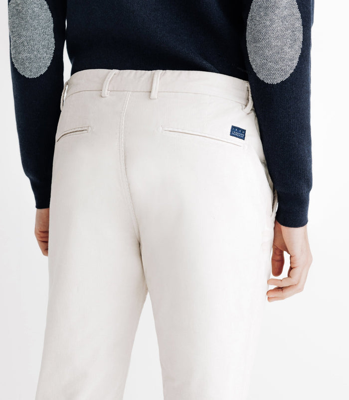 Izac Pantalon En Velours écru