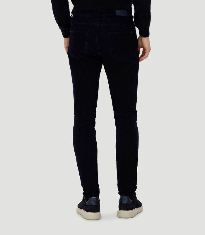 Izac Pantalon En Velours Marine "Casino"