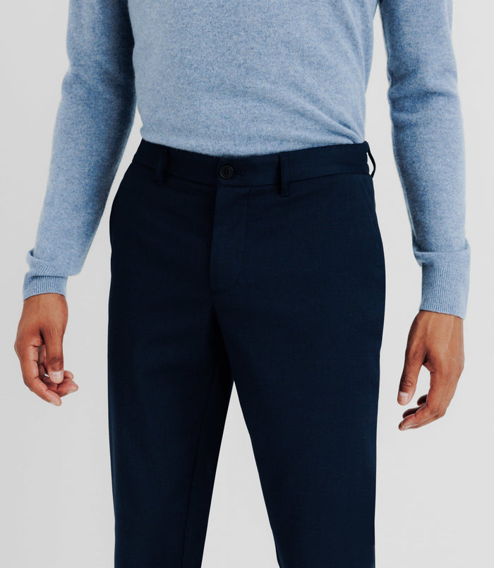 Izac Pantalon Fantaisie Marine