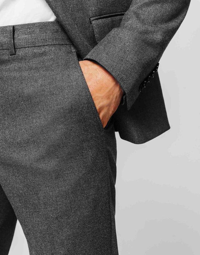 Izac Pantalon Gris Esprit Flanelle