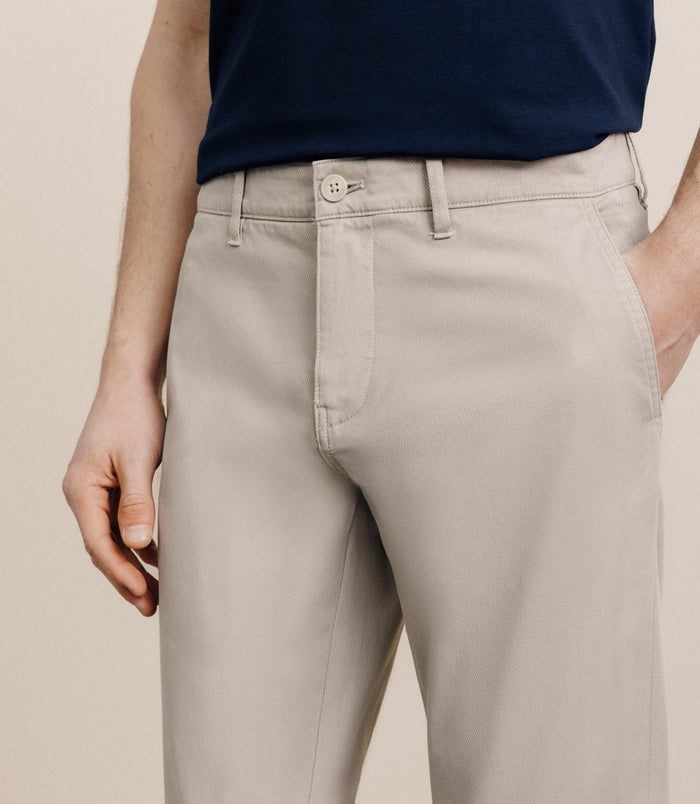 Izac Pantalon Imprimé Beige