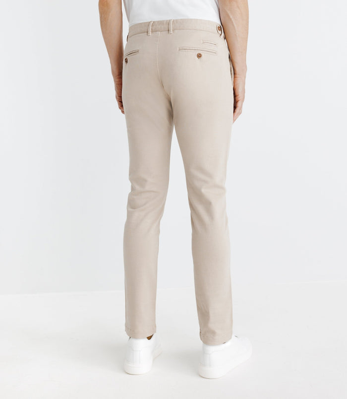 Izac Pantalon Imprimé Beige