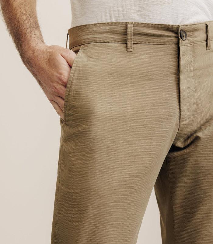 Izac Pantalon Imprimé Camel