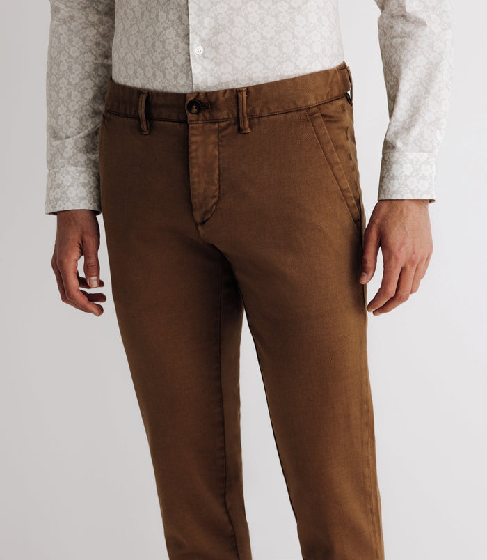 Izac Pantalon Imprimé Camel