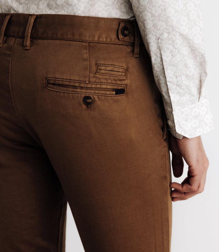 Izac Pantalon Imprimé Camel