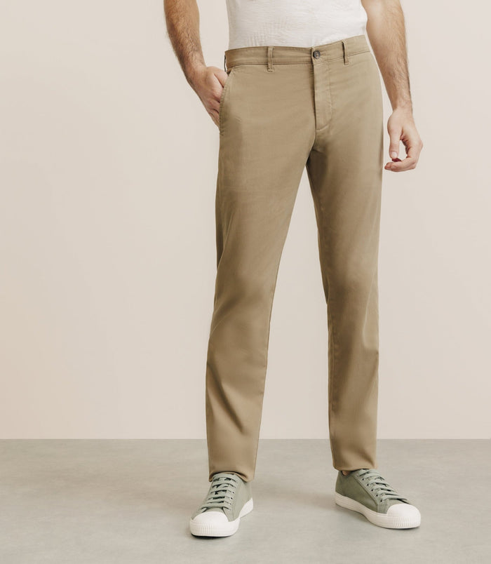 izac Pantalon imprimé camel