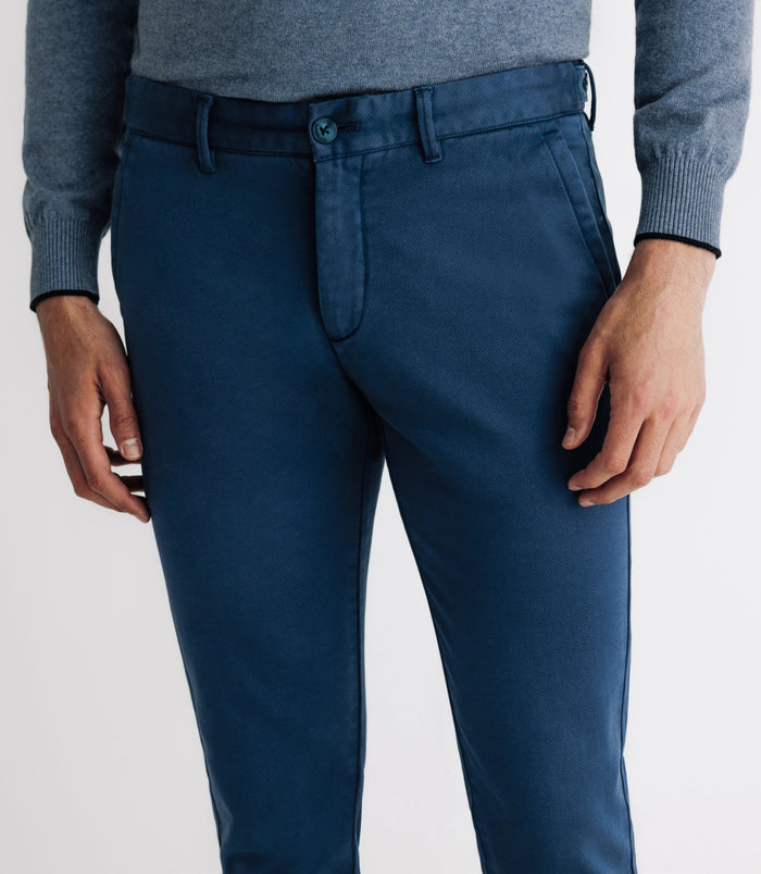 Izac Pantalon Imprimé Indigo