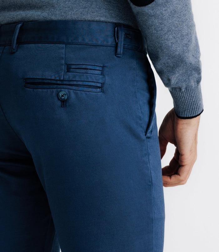 Izac Pantalon Imprimé Indigo