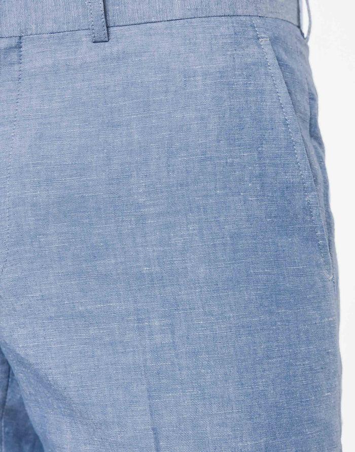 Izac Pantalon Lin Et Coton Ciel "Tleny"