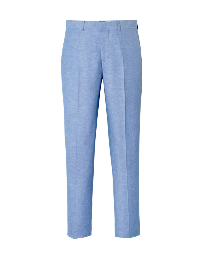 Izac Pantalon Lin Et Coton Ciel "Tleny"