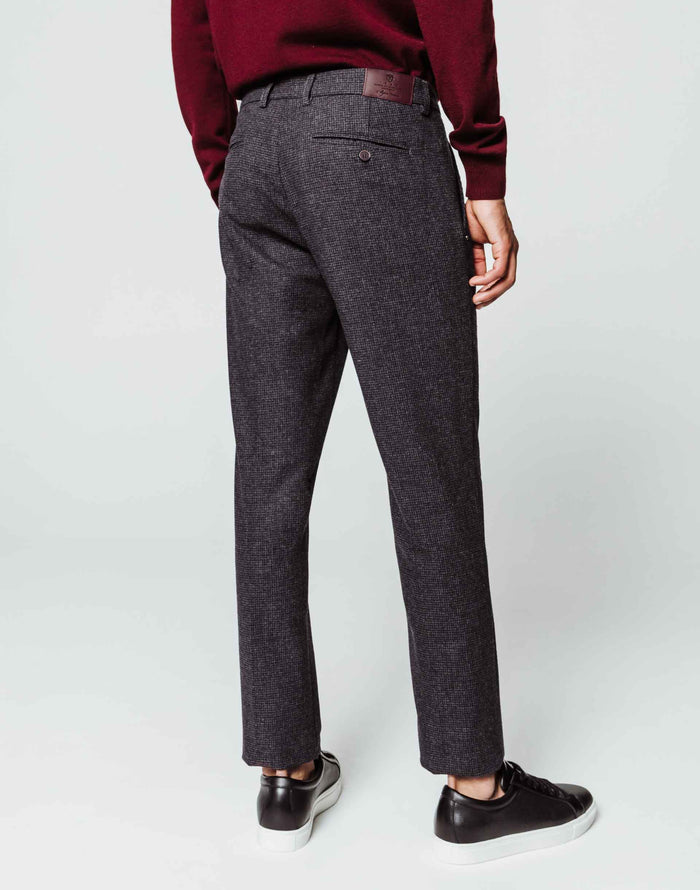 Izac Pantalon Micro Carreaux