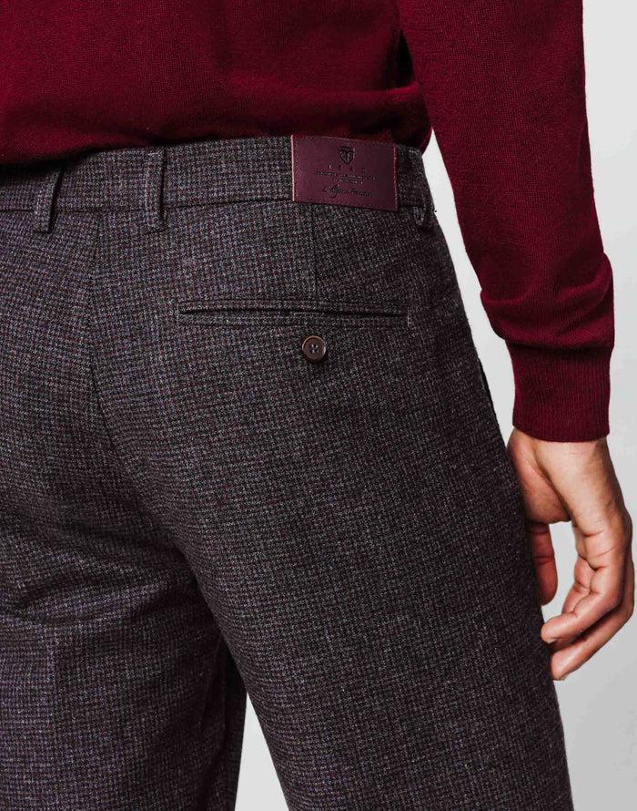 Izac Pantalon Micro Carreaux