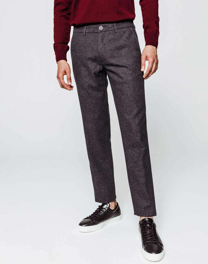 izac Pantalon micro carreaux