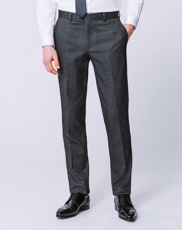 Izac PANTALON MOTIF CHEVRON GRIS