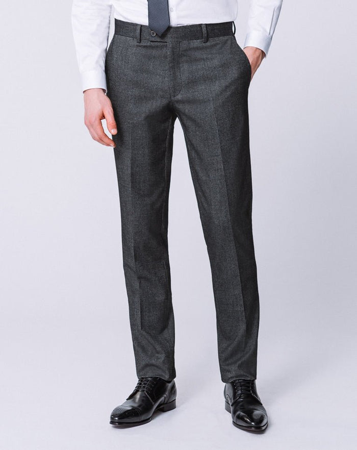 izac PANTALON MOTIF CHEVRON GRIS