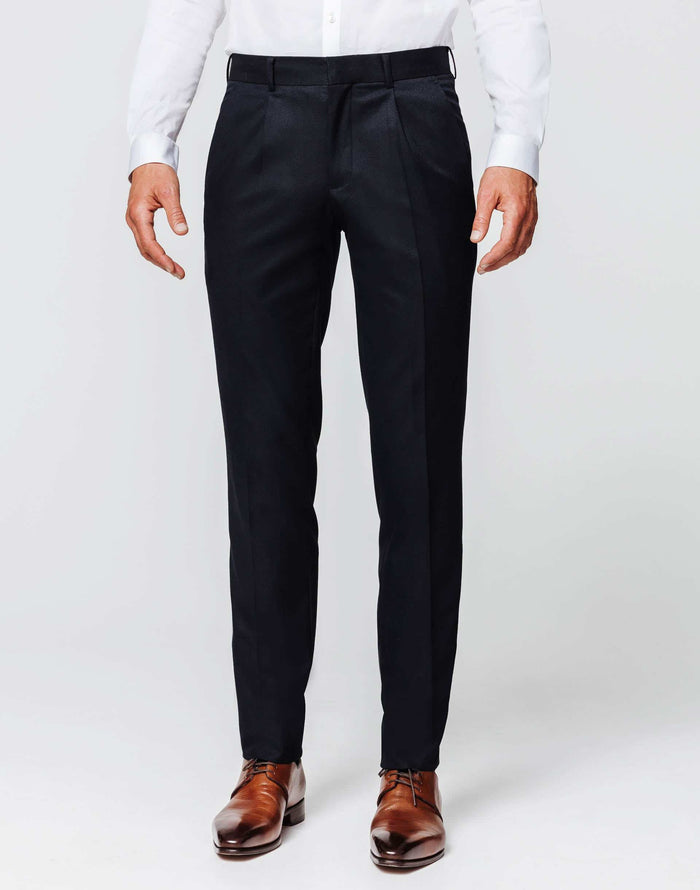 izac Pantalon navy esprit flanelle