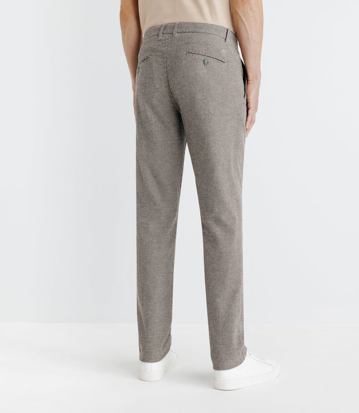 Izac Pantalon Pied De Puce Marron