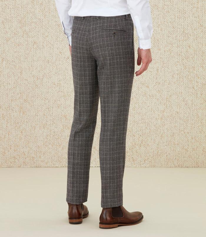 Izac Pantalon Prince De Galles Beige "Nempreinte"