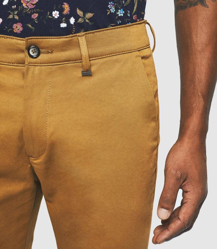 Izac Pantalon Satin Camel "Panama 2"