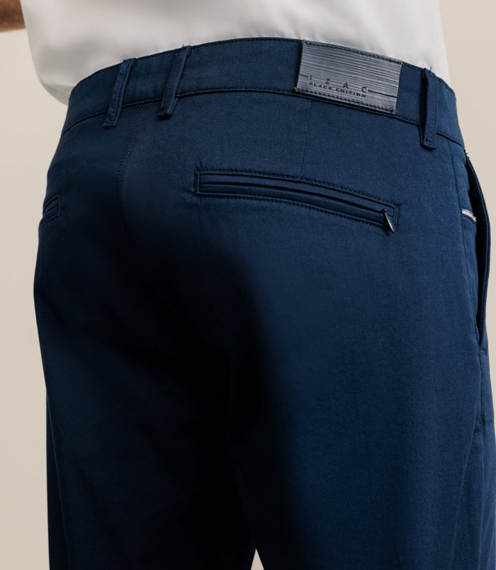 Izac Pantalon Satin Marine
