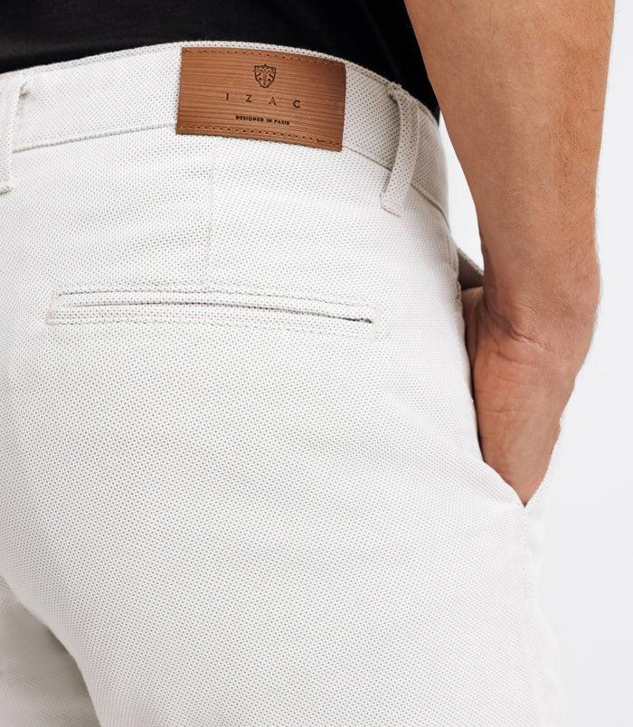 Izac Pantalon Slack Beige Clair
