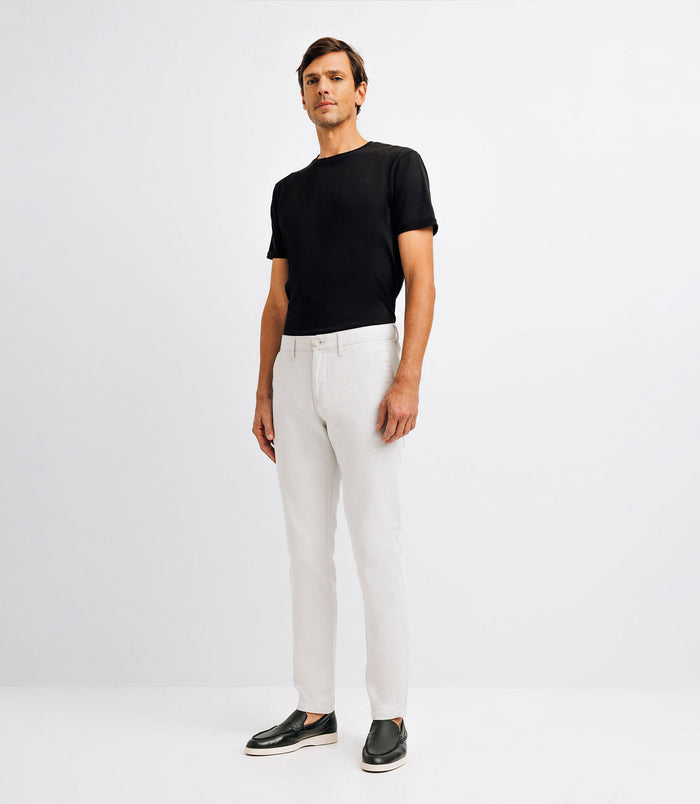 izac Pantalon slack beige clair