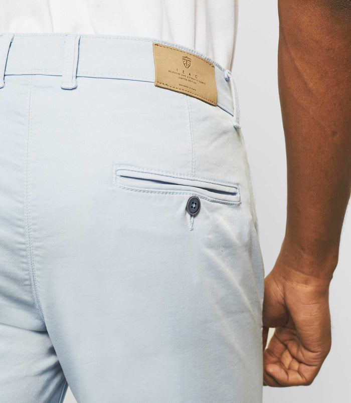 Izac Pantalon Slack Casual Bleu Ciel PACHELOROUT