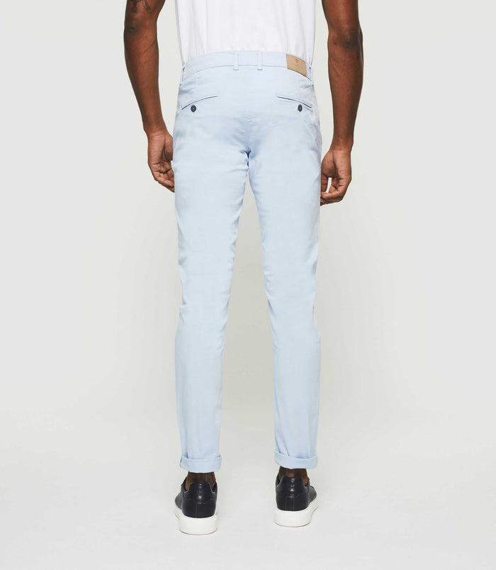 Izac Pantalon Slack Casual Bleu Ciel PACHELOROUT