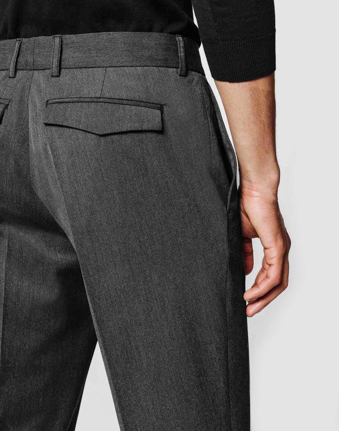 Izac Pantalon Slack Gris Moyen