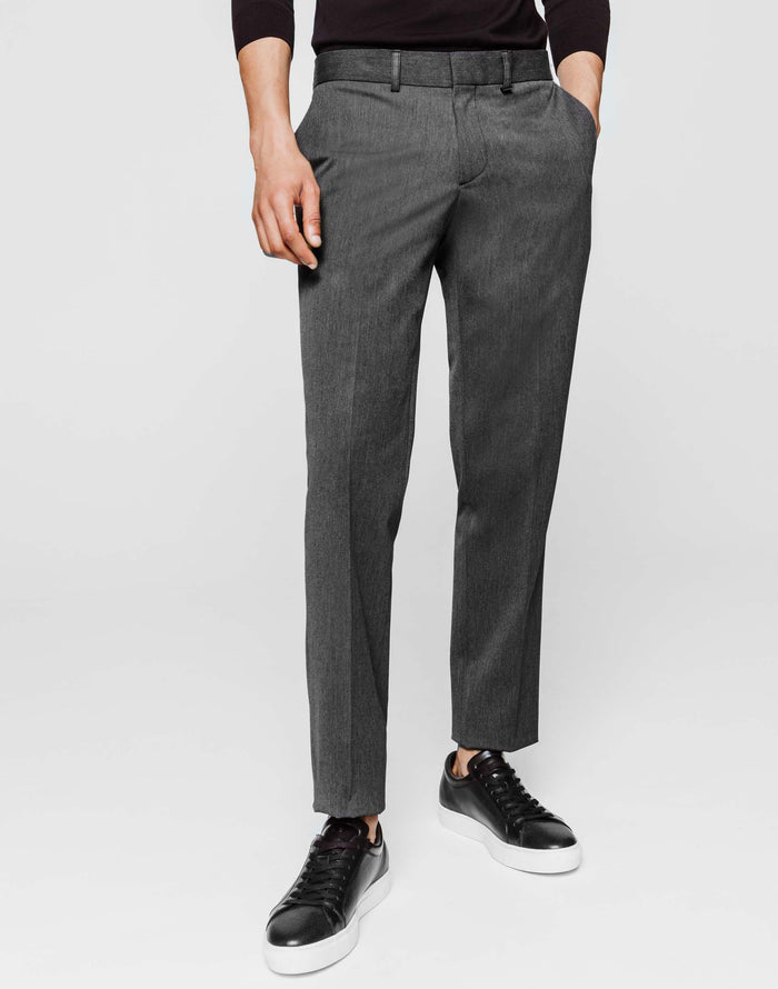 izac Pantalon slack gris moyen