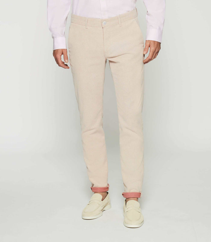 izac Pantalon slack rose